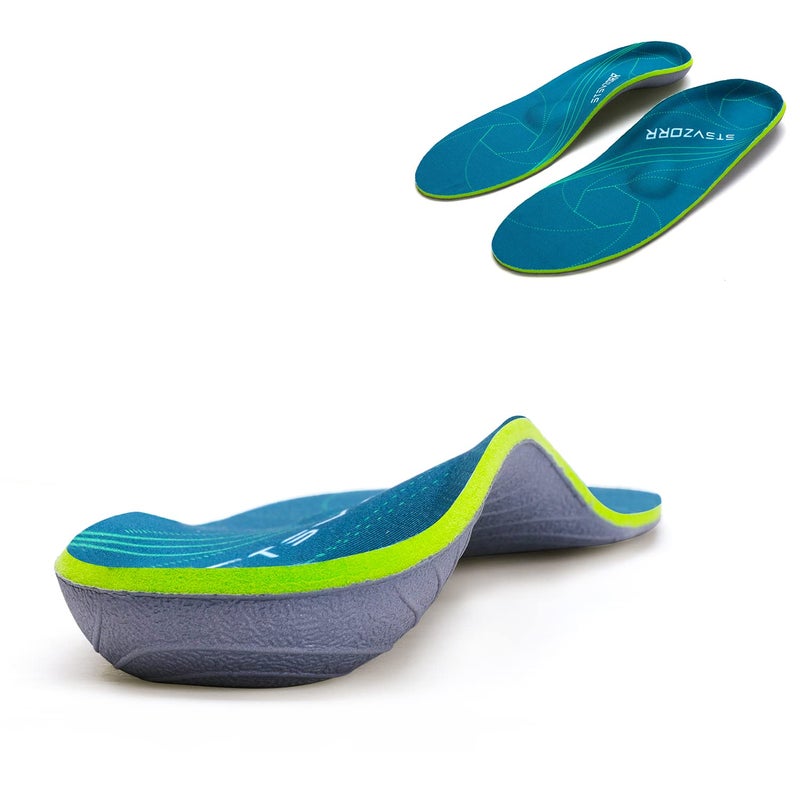 STSVZORR Orthopedic Insoles Plantar Fasciitis Arch Support Flat Feet Heel Spurs and Foot Pain Running Shock Absorption Insert MEN 66 12 WOMEN 88 12